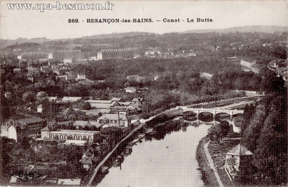 269. - BESANÇON-les-BAINS. - Canot - La Butte.
